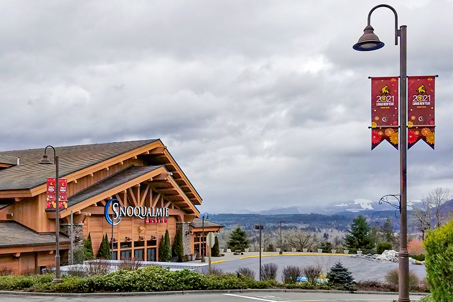 Snoqualmie Casino Promotional Pole Banners